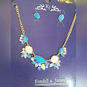 Kendall & James Necklace & Earrings Set.. #NEW